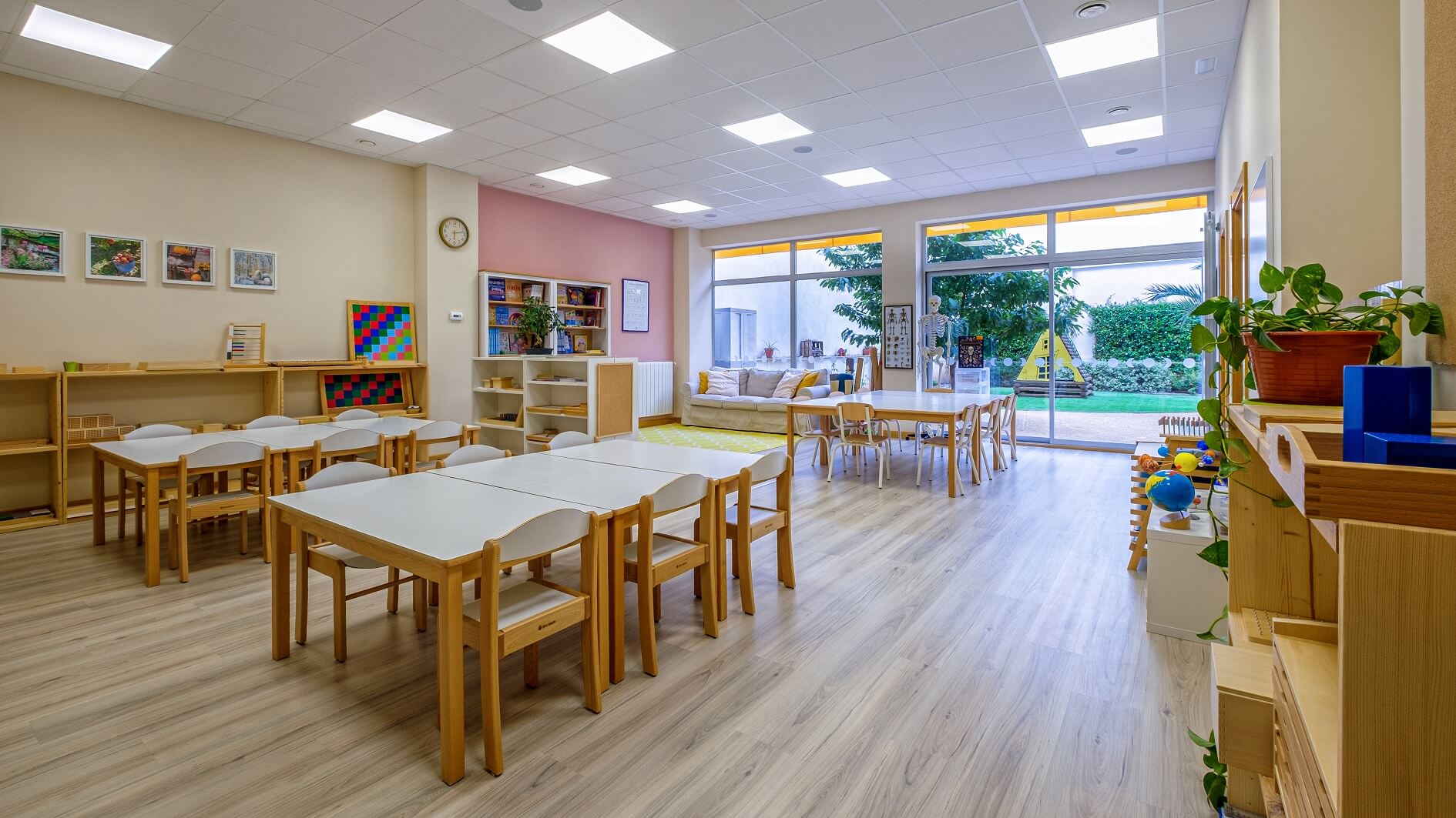 Aula Taller del colegio Montessori Cuarto Creciente