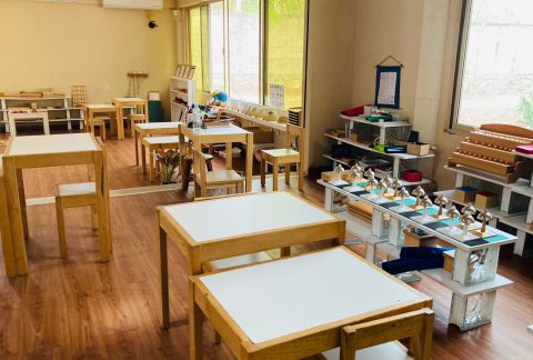 ambiente montessori organizado según áreas de trabajo