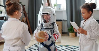 juego simbolico astronautas