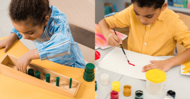 educación montessori vs reggio emilia