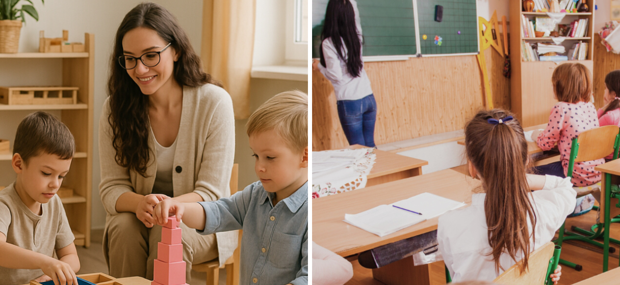 máster montessori vs máster educación tradicional